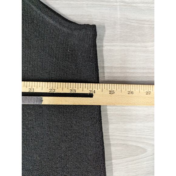 VTG Lane Bryant Venezia Jeans Women's Black Beaded Sweater Vest Plus Size 22 24 - Picture 5 of 6